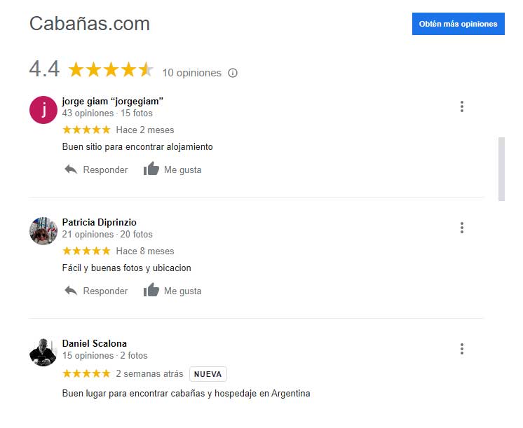 Opinión en Google