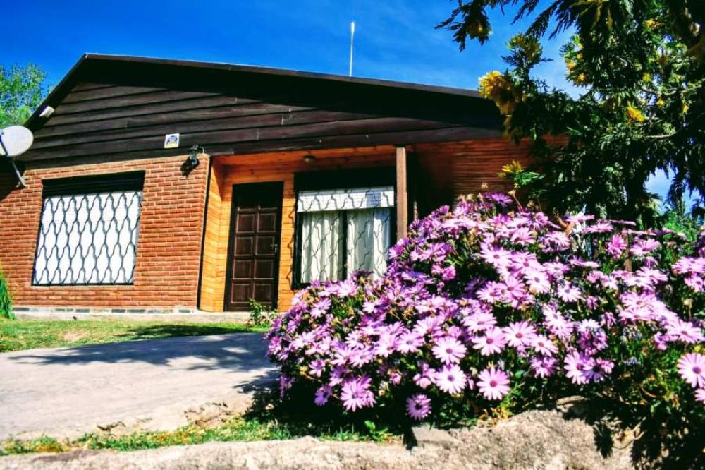 2_Frente_de_La_Casa_cantero_con_Flores La Casa de las Flores en Potrero de los Funes - Cabañas.com